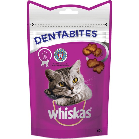Λιχουδιά Γάτας Whiskas Dentabites 50gr Λιχουδιές