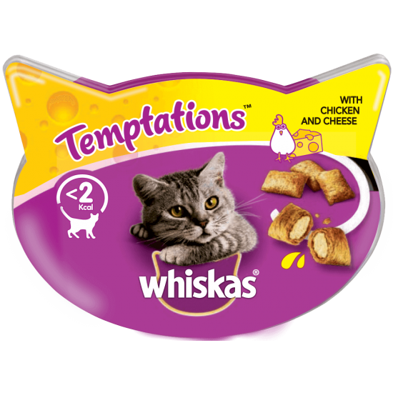Λιχουδιά Γάτας Whiskas Temptation Chicken 60gr Λιχουδιές
