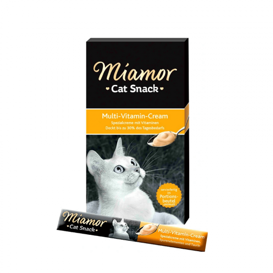Λιχουδιά Γάτας Miamor Cat Snack Multi-Vitamin Cream 6x15gr Λιχουδιές
