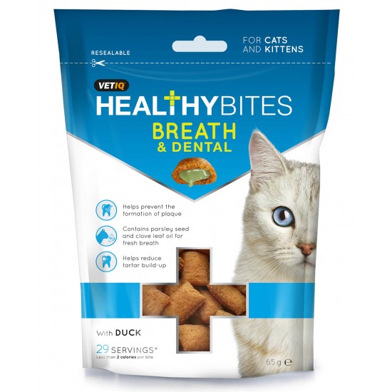 Λιχουδιά Γάτας Healthy Bites Breath & Dental 65gr Λιχουδιές