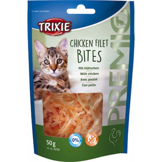 Λιχουδιά Γάτας Trixie Premio Chicken Filet Bites 50gr Λιχουδιές Γάτας