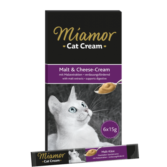Λιχουδιά Γάτας Miamor Cat Snack Malt-Cream με Τυρί 6x15gr Λιχουδιές