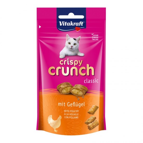 Λιχουδιά Γάτας Vitakraft Crispy Crunch Chicken 60gr  Λιχουδιές