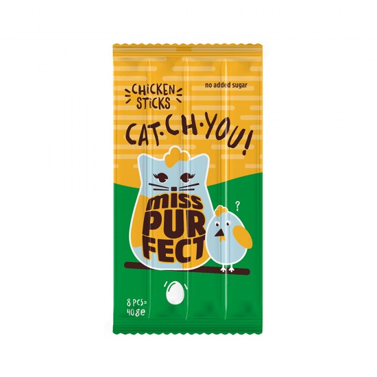 Λιχουδιά Γάτας Miss Purfect Cat Sticks Chicken 8x5gr Λιχουδιές Γάτας