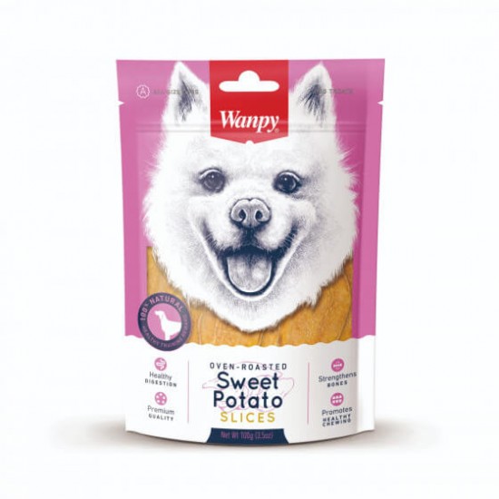 Λιχουδιά Σκύλου Wanpy Sweet Potato Slices 100gr Λιχουδιές 