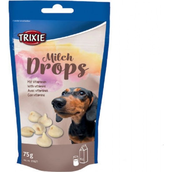 Λιχουδιά Σκύλου Trixie Milk Drops 75gr Λιχουδιές Σκύλου