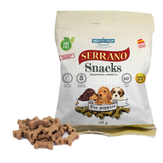 Λιχουδιά Σκύλου Mediterranean Natural Serrano Snack Puppy 100gr Λιχουδιές 