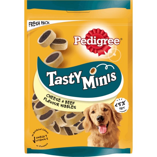 Λιχουδιά Σκύλου Pedigree Tasty Minis Τυρί & Μοσχάρι 140gr Λιχουδιές 
