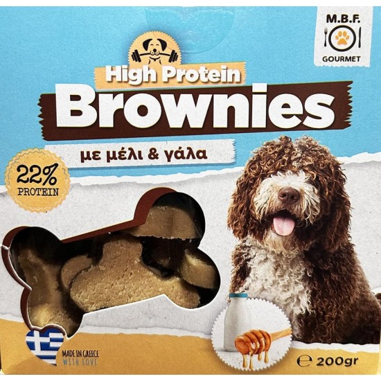 Λιχουδιά Σκύλου MBF Brownies με Μέλι & Γάλα 200gr Λιχουδιές Σκύλου