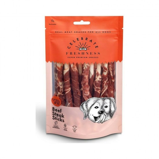 Λιχουδιά Σκύλου Freshness Beef Steak Sticks 100gr