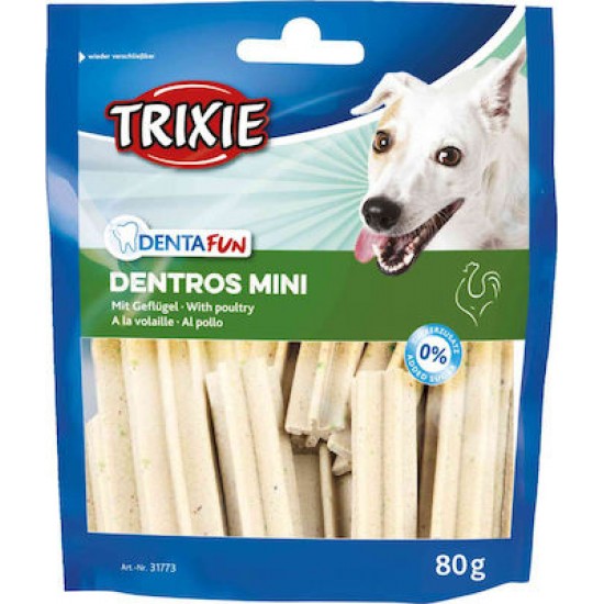 Λιχουδιά Σκύλου Trixie Dentros Mini 80gr Dental Λιχουδιές Σκύλου