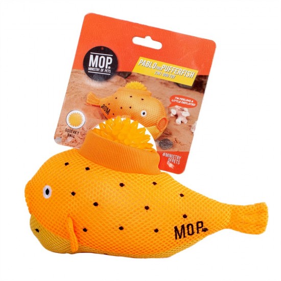 Παιχνίδι Σκύλου MOP Pablo the Pufferfish with Ball 24cm Λούτρινα