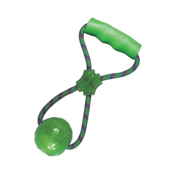 Παιχνίδι Premium Σκύλου Kong Squeezz Rope Ball w/t Handle Medium KONG