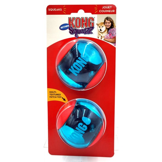 Παιχνίδι Premium Σκύλου Kong Squeezz Action Ball Large 2 μπαλάκια