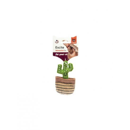 Παιχνίδι Γάτας Fofos Cactus Πράσινο Διάφορα