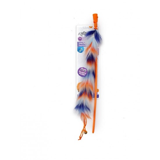 Παιχνίδι Γάτας Afp Stick Long Fluff Wand Πορτοκαλί 42cm Διάφορα