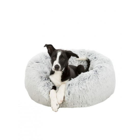 Κρεβατάκι Trixie Harvey Χνουδωτό Λευκό / Μαύρο 50cm  Κρεβατάκια Σκύλου