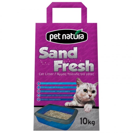 Άμμος Γάτας Απλή Pet Natura 10kg Άμμοι