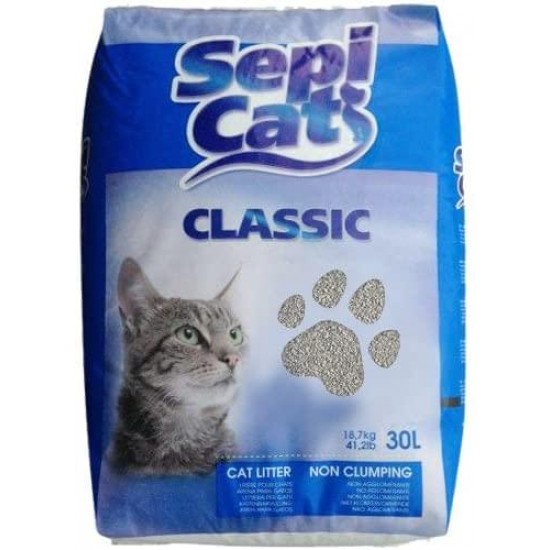 Άμμος Γάτας Απλή Sepicat Classic 30lt Άμμοι Γάτας Εκτός Box Now