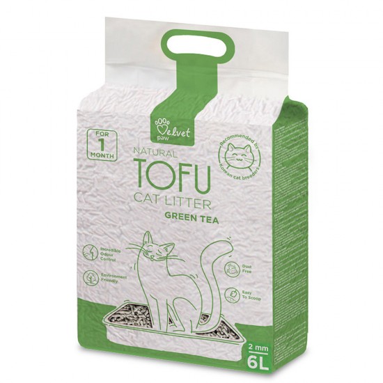 Velvet Paw Tofu Cat Litter Green Tea 6lt  Άμμοι