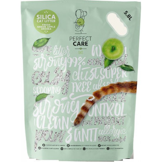 Άμμος Γάτας Κρυσταλλική Perfect Care Πράσινο Μήλο 15lt Κρυσταλλικές Άμμοι Γάτας