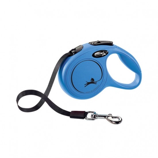 Οδηγός Σκύλου Πτυσσόμενος Flexi New Classic Tape Small Μπλε 5m Πτυσσόμενοι Οδηγοί-Flexi