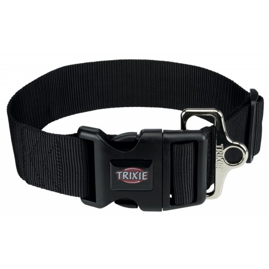Περιλαίμιο Σκύλου Ιμάντας Trixie Premium M-L Μαύρο 40-60cm / 50mm Περιλαίμια Σκύλου