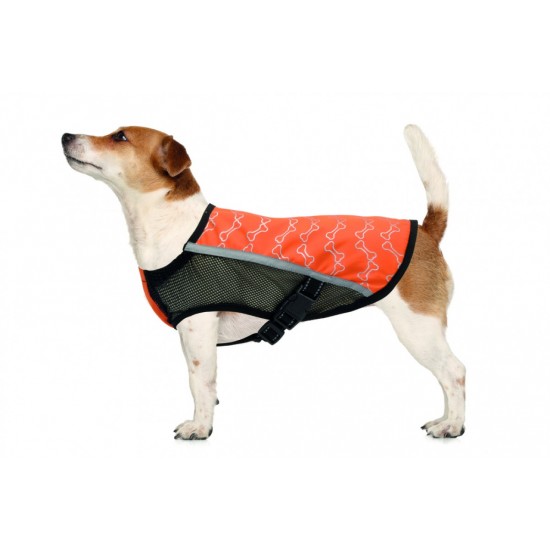 Ρουχαλάκι Σκύλου Camon Αντανακλαστικό Jacket Small 26cm Πορτοκαλί Ρούχα Σκύλων