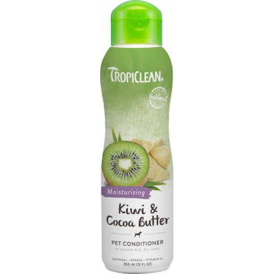 Mαλακτική Κρέμα Tropiclean Moisturizing Kiwi & Cocoa Butter 355ml Μαλακτικά-Conditioner Σκύλου