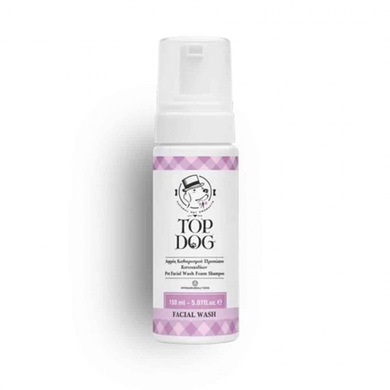 Top Dog Facial Wash Αφρός Καθαρισμού Προσώπου 150ml Μαντηλάκια-Αφροί Καθαρισμού