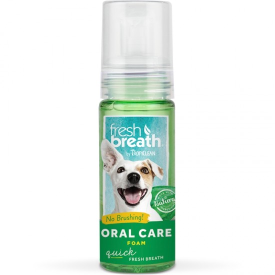 Στοματική Υγιεινή Tropiclean Fresh Breath Foam 133ml Στοματική Φροντίδα 