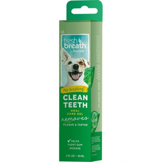 Στοματική Υγιεινή Σκύλου Tropiclean Fresh Breath Clean Teeth Gel 59ml Στοματική Φροντίδα 