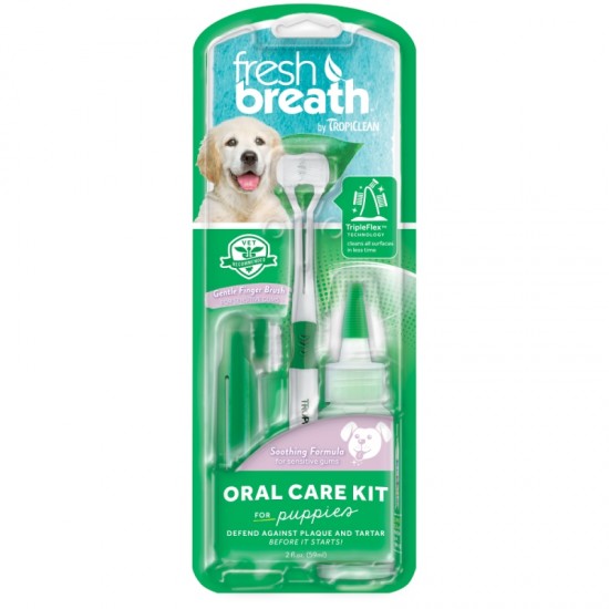 Στοματική Υγιεινή Tropiclean Fresh Breath Puppy Oral Care Kit Στοματική Φροντίδα 
