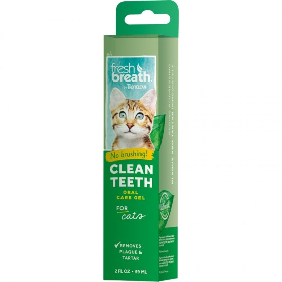 Στοματική Υγιεινή Γάτας Tropiclean Fresh Breath Clean Teeth Gel 59ml Στοματική Φροντίδα