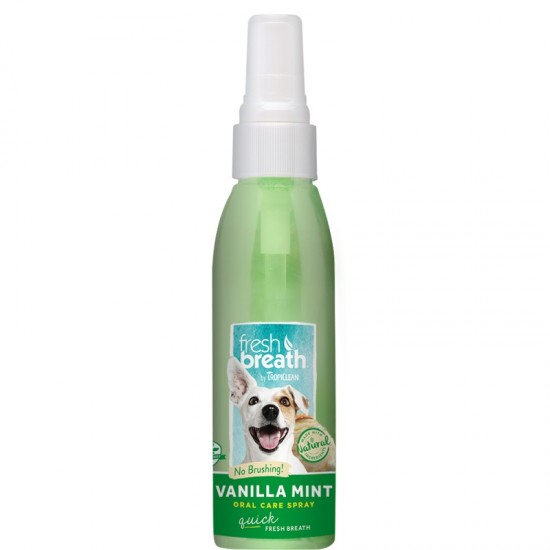 Στοματική Υγιεινή Tropiclean Fresh Breath Vanilla Mint Spray 118ml Στοματική Φροντίδα 