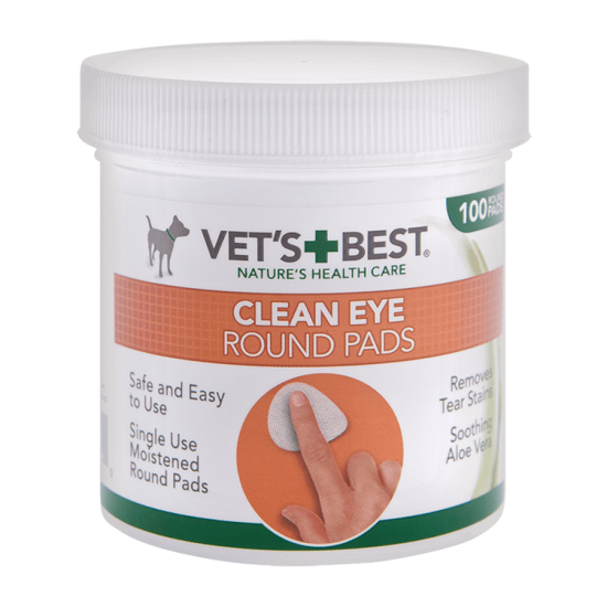 Μαντηλάκια Ματιών Vet's Best Eye Clean Wipes 100pcs Φροντίδα Ματιών 