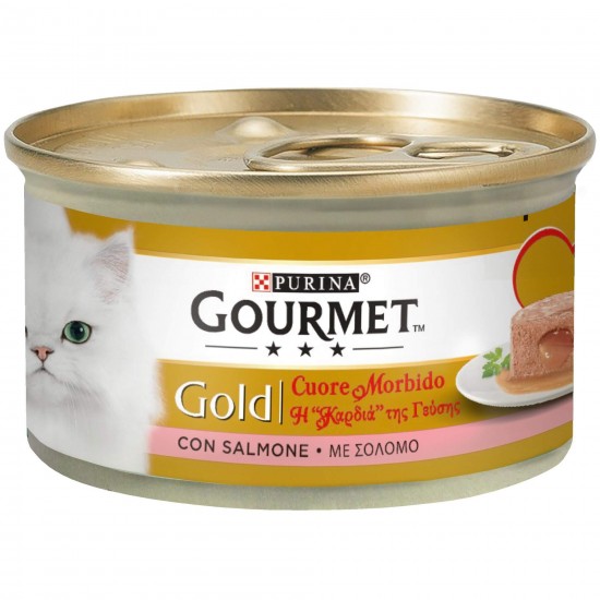 Κονσέρβα Γάτας Gold Melting Heart Σολομός 85gr GOURMET GOLD