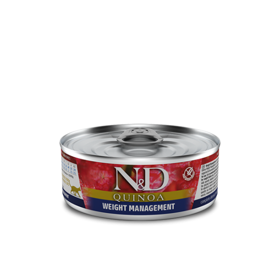 Κονσέρβα Γάτας N&D Quinoa Weight Management 80gr N&D