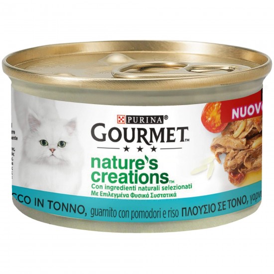 Κονσέρβα Γάτας Gourmet Nature's Creations Τόνο 85gr PURINA GOURMET