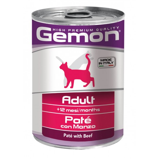 Κονσέρβα Γάτας Gemon Pate Adult Beef 400gr GEMON