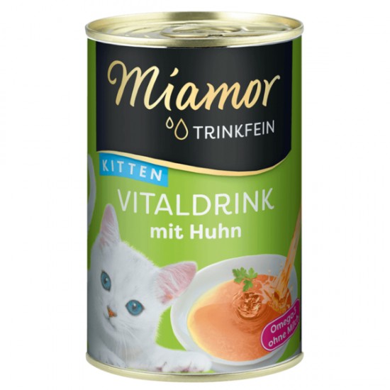 Κονσέρβα Γάτας Miamor vital drink kitten κοτόπουλο 135ml MIAMOR
