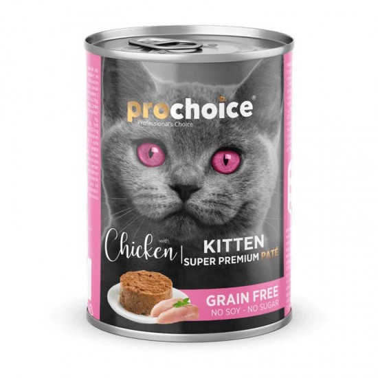 Κονσέρβα Γάτας Prochoice Grain Free Kitten Chicken 400gr