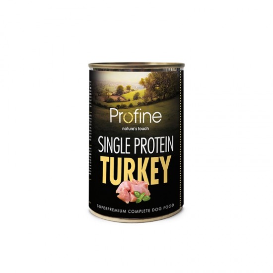 Κονσέρβα Σκύλου Profine Single Protein Turkey 400gr  PROFINE