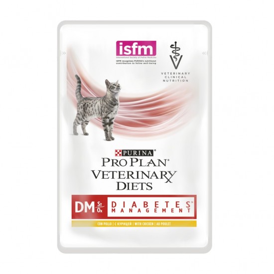 Φαρμακευτικό Φακελάκι Γάτας Purina  DM 85gr PURINA VETERINARY DIET