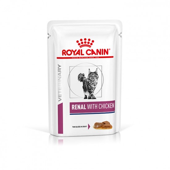 Φαρμακευτικό Φακελάκι Γάτας Royal Canin Renal Chicken 85gr ROYAL CANIN