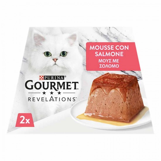 Κεσεδάκι Γάτας Gourmet Revelations Σολομός 2x57gr Κεσεδάκια
