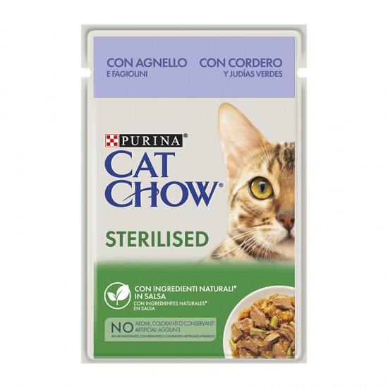 Φακελάκι Γάτας Cat Chow Sterilised Αρνί 85gr PURINA CAT CHOW