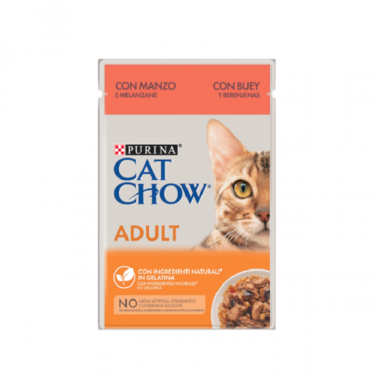 Φακελάκι Γάτας Cat Chow Adult Βοδινό 85gr PURINA CAT CHOW