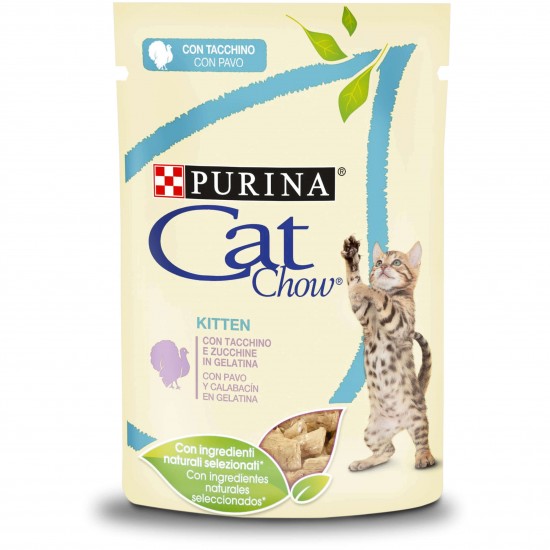 Φακελάκι Γάτας Cat Chow Kitten Γαλοπούλα 85gr PURINA CAT CHOW