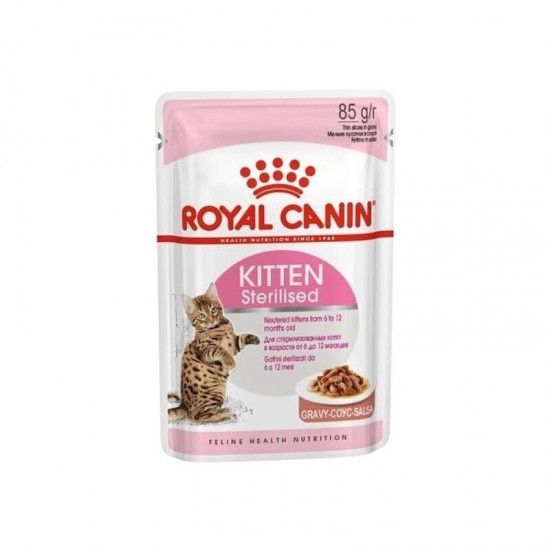 Φακελάκι Γάτας Royal Canin Kitten Sterilised Gravy 85gr ROYAL CANIN ΦΑΚΕΛΑΚΙΑ ΓΑΤΑΣ